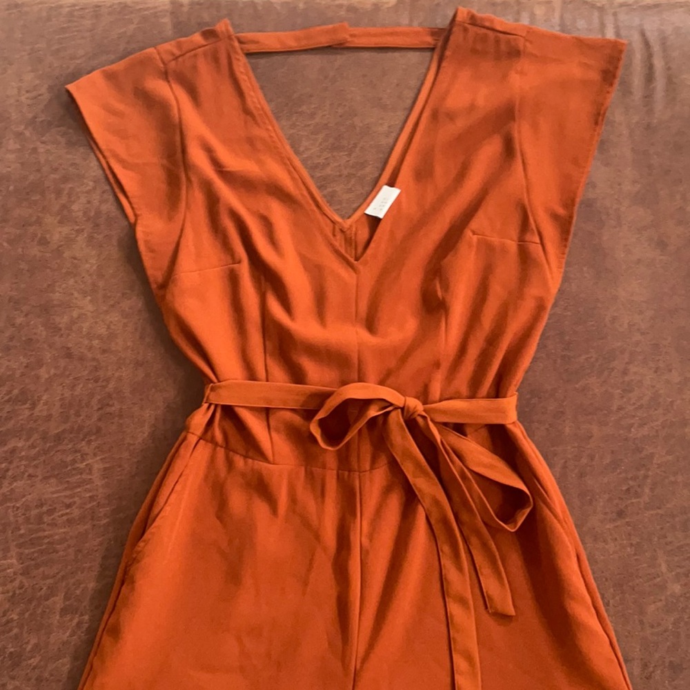 A New Day Burnt Orange Jumpsuit. Medium